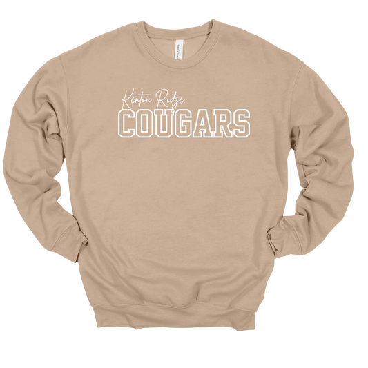 Kenton Ridge Block Cougars Crewneck Sweatshirt