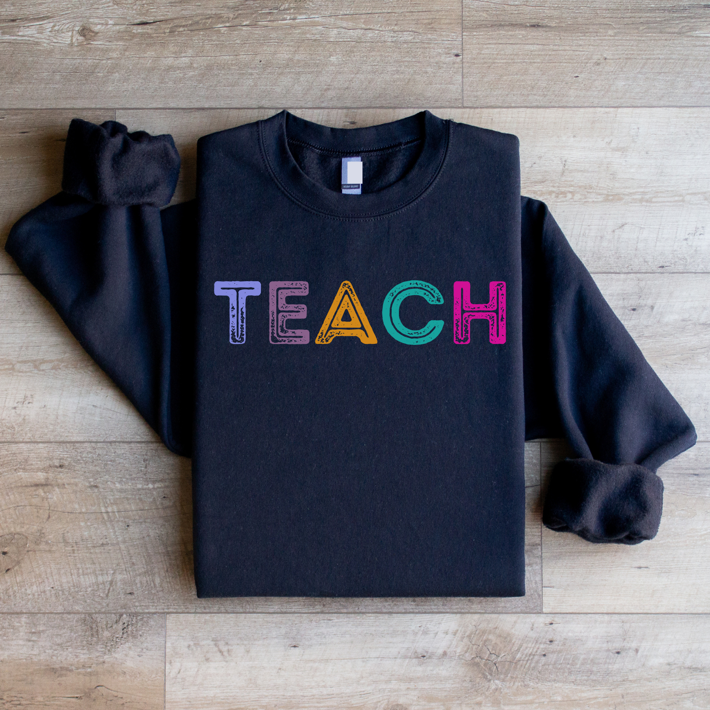 Multicolored TEACH Print